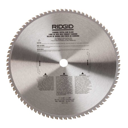 Ridgid 14" Carbide-Tipped Blade 80 Tooth for 614 71692